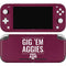 Texas A&M University Gig Em Aggies Nintendo Switch Lite Skin
